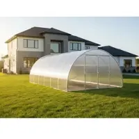 Garten Dream Jardin Dream Polycarbonate Serre "Palace" 4x8m en acier, avec polycarbonate de 4mm. Avec de grandes portes doubles de chaque côté