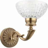 Casa Padrino Luxus Baroque Applique en laiton patiné H. 22 cm - Luminaires baroques