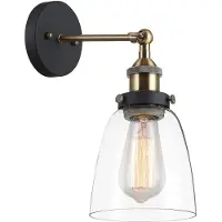 ITALUX Francis applique industrielle noire MBM-2563/1 GD+CL