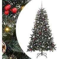 vidaXL Design Arbre de Noël artificiel Vert 83,5 x 83,5 x 150 cm 2025Nouveau1603037