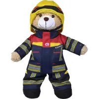 Simba 108101001 - Ours en peluche des pompiers Rosenbauer, 30cm