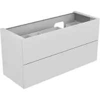Keuco EDITION 11 Meuble sous-lavabo pour lavabos encastrables, 2 tiroirs à casseroles, position du lavabo à droite, 1400x700x535mm, 31269280000