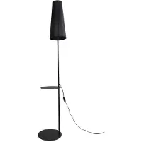 TK Lighting Lampadaire avec abat-jour 170x36cm Noir moderne Zing