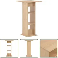 The Living Store Table de bar chêne brun 60x60x110 cm
