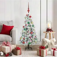 vidaXL Simple Arbre de Noël artificiel pliable Vert 120 cm PE et PVC - Arbres de Noël artificiels DE8063125 2parcel