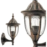 Rabalux 8372 Applique extérieure Milano, E27, or, classique, IP43, 37cm