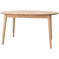 Feldmann-Wohnen Table de salle à manger Orbetello, table de cuisine, couleur et dimensions au choix, à rallonges, chêne naturel