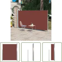 The Living Store Store latéral extensible 160x300 cm Marron