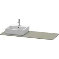 Duravit Console XSquare, 1 découpe à gauche, 1400x16x550mm, XS060GL9292