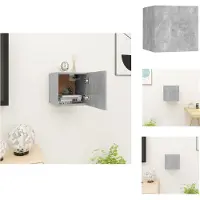vidaXL Armoire TV murale gris béton 30,5x30x30 cm - Meuble TV