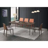 AEA Luxus Esstisch - Tisch Esszimmer Möbel Metall Marmor Optik Design Tische 180x90