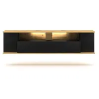 Vivaldi Etagère TV murale avec 3 portes et 1 étagère L160 cm - Rob