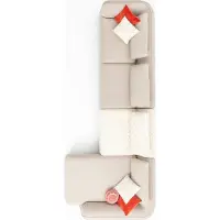 AEA Ecksofa L-Form Modern Wohnzimmer Polstersofa Luxus Möbel 420x170cm