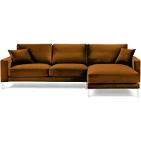 AEA Stoff Wohnzimmer Design Couchen Polster Sofa Orange Ecksofa Sofas Italienische