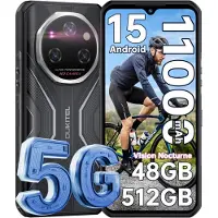 Oukitel WP55 Pro 5G Android 15 Smartphone Incassable 48Go+512Go Telephone Portable Incassable 108MP Vision Nocturne 120Hz 6.6" 11000mAh Dual SIM/NFC