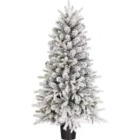 Black Box Trees Grimshaw Arbre de Noël artificiel en pot - H120 x Ø55 cm - Vert