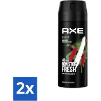 Axe - Déodorant en spray pour le corps - 48h Non Stop Fresh - Africa - Mandarin & Sandalwood - 150 ml - economy pack - 2 pièces