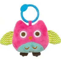 Milly Mally Jouet suspendu pour poussette avec hochet, - Hibou, rose