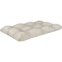 Pokar Coussin pour palette avec belle surpiqûre Garniture canapé-palette, Taille:Coussin d'assise 120 x 60, Couleur:Beige