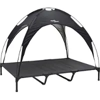 Syfax Lit pour Chien Noir 122 x 93 x 106,5 cm Acier