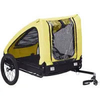 Prolenta Maison Exclusive - Remorque pour chiens, jaune et noire