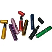 Gadgetpoint Flacons de parfum de voyage - Flacon de voyage - Rechargeable - 5 ml - Lot de 3 - Multicolore