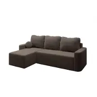 AX Living Canapé 3 places Whimple avec fonction sommeil 240cm en marron Moderne & Confortable