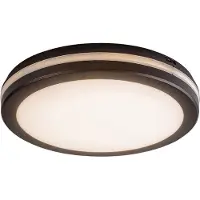 Rabalux Plafonnier INDRE LED 28W 3000, 4000, 6500K IP54 plastique noir, blanc Ø30cm