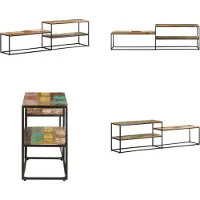 vidaXL Armoire TV 180x30x50 cm Bois massif recyclé - Armoire TV - Meubles TV - Sideboard