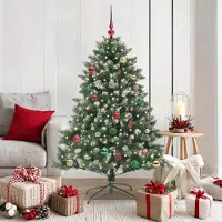 vidaXL Arbre de Noël artificiel design avec 150 LEDs Vert 105 x 105 x 150 cm 2025NEU2193037