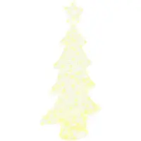 Syfax Sapin de Noël avec 160 LED Blanc chaud 150 cm Acrylique