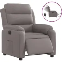 Syfax Fauteuil inclinable électrique Taupe Tissu
