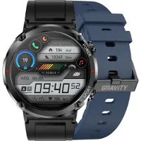 Gravity GT21-5 Smartwatch + marineblaues Silikonarmband
