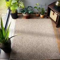 Carpetsale24 Tapis Intérieur Extérieur Uni Tissage Plat Imperméable Balcon Terrasse Salon Style Scandinave Boho, Taille: 120x170 cm