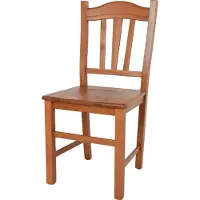 STOCK LINE t m c s Tommychairs - Chaise SILVANA pour la cuisine et la salle à manger, structure robuste en bois de hêtre, laquée couleur cerisier et assise en bois