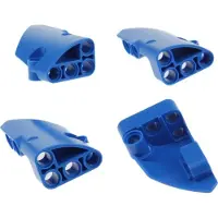 LEGO 4x Technic Panneaux d'habillage 1/2 bleu petit court côté A/B 87080 87086