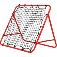 HENGDA Football Rebounder Filet Sports Paroi de rebond Kickback Accessoires d'entraînement de football avec 5 niveaux réglables Paroi de rebond Filet pliable