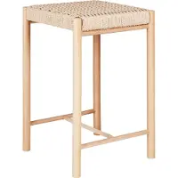 House Nordic Barhocker >Abano< in Natur, Massivholz - 42x66,5x42cm (BxHxT)
