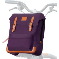 RockBros Sacoche de guidon de vélo Sacoche frontale pliable pour Brompton/vélo pliant avec compartiment pour ordinateur portable pour femmes et hommes Violet