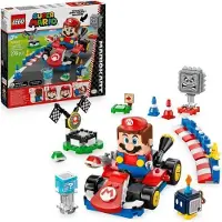LEGO Mario Kart Mario Interactif et Kart Standard, Jeu de Construction, 7 Ans et Plus, 3 Figurines