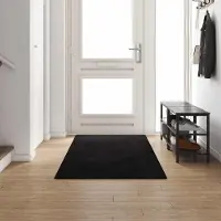 Syfax Tapis Couloir Noir 100 x 300 cm