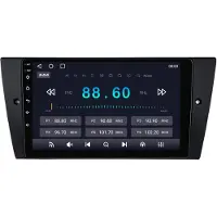 AWESAFE Autoradio pour BMW Série 3 (E90, E91, E92, E93) de 2005 à 2011. Autoradio multimédia avec système Android, GPS, Wi-Fi, Bluetooth, DAB+, RDS etau volant. Écran de 9 pouces, 32 Go de stockage