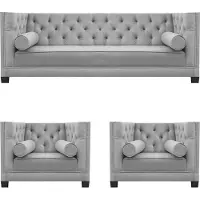 Xl Moebel Gmbh Canapé design moderne 3 pièces Canapé Ensemble de coussins de luxe