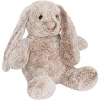Ed Brubaker Lapin en peluche avec oreilles tombantes - 28 cm Lapin en peluche pour enfants - Peluche Lapin en peluche - Peluche Gris Marron