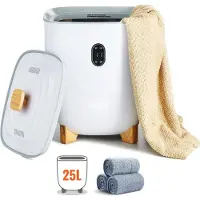 StarTech.com Chauffe-serviettes 25L avec minuterie et écran LED - chauffage uniforme - grande capacité - zone parfumée - sûr - matériau V0