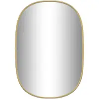 Syfax Miroir mural Doré 50x35 cm
