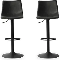 Zesso Stozy Tabouret de bar Fara noir - 2 pièces