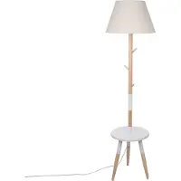 Gilde Stehleuchte, "Haderup", Holz, naturfarben, VE 1, H. 159 cm, D. 35 cm 57409 4063387574096