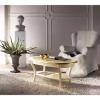 Xl Moebel Gmbh Table basse classique de luxe Designer Salon Bois Meubles Beige Nouveau