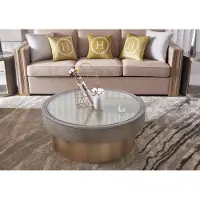 Xl Moebel Gmbh Table basse ronde design en verre Table ronde d'appoint Tables rondes Canapés de luxe